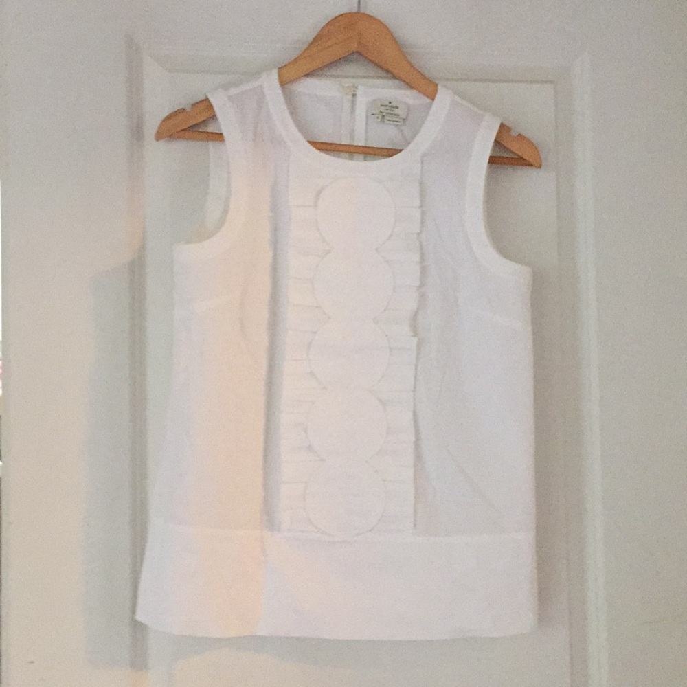 NWOT Kate Spade Cotton Sleeveless Blouse